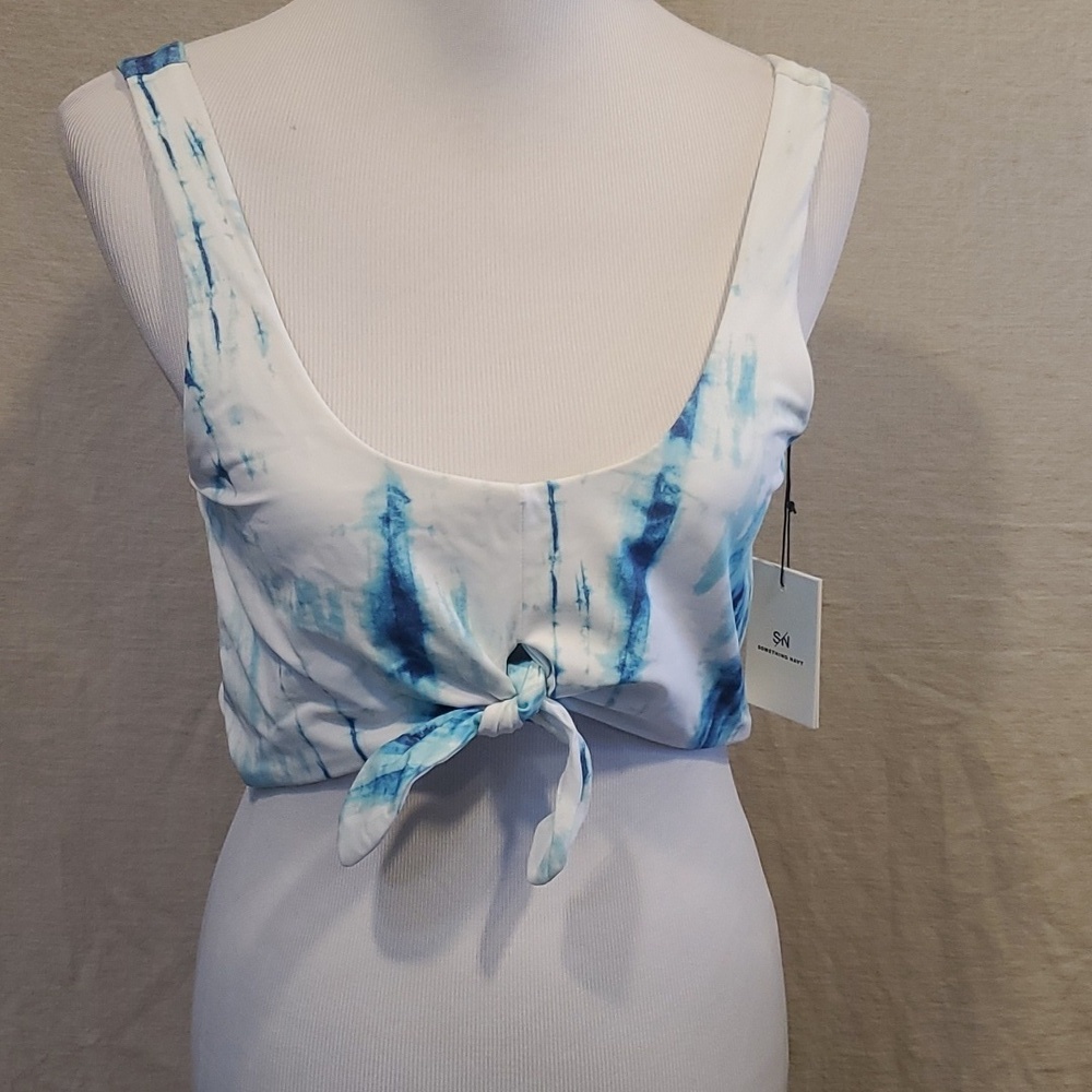 Something Navy Tankini SZ XXL